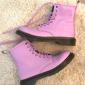 Pink dr. marten boots
